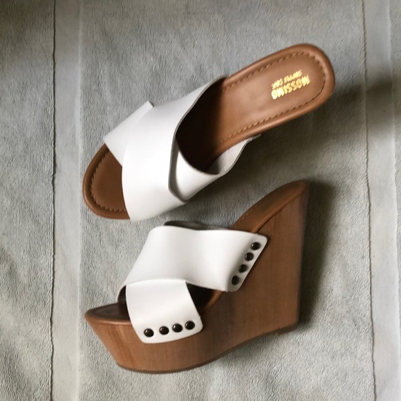 Mossimo Supply Co. Shoes - $25 Mossimo Supply LEAH Criss Cross White Wedges